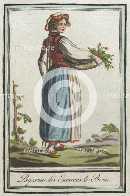 Costumes de Différents Pays, 'Paysanne des Environs de Berne', c1797. Creator: Jacques Grasset de Saint-Sauveur.