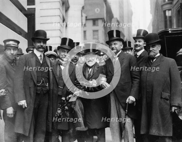 French delegation & A[ndrew] Carnegie, 1912. Creator: Bain News Service.