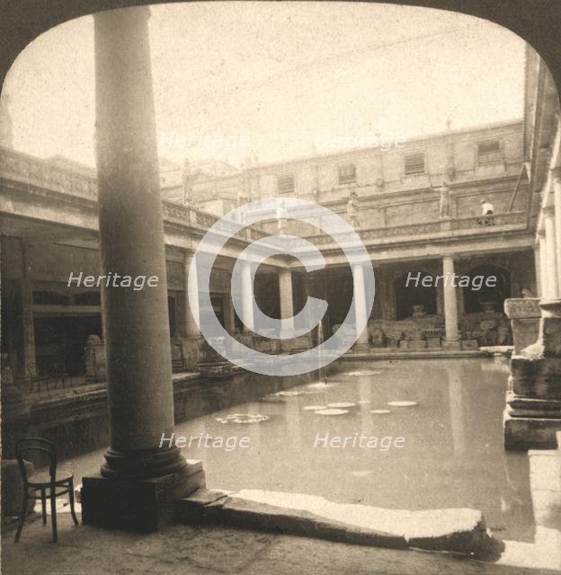 'Roman Bath's, Bath, England', 1900. Creator: Works and Sun Sculpture Studios.