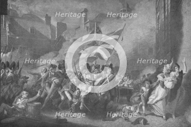 'Death of Major Pierson', 1796 (1909). Creator: James Heath.