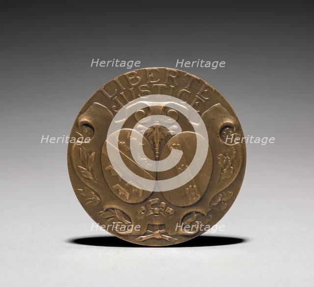 Medallion (reverse). Creator: Charles-Theodore Perron (French, 1862-1934).