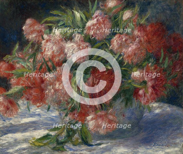 Peonies, c1880. Creator: Pierre-Auguste Renoir.