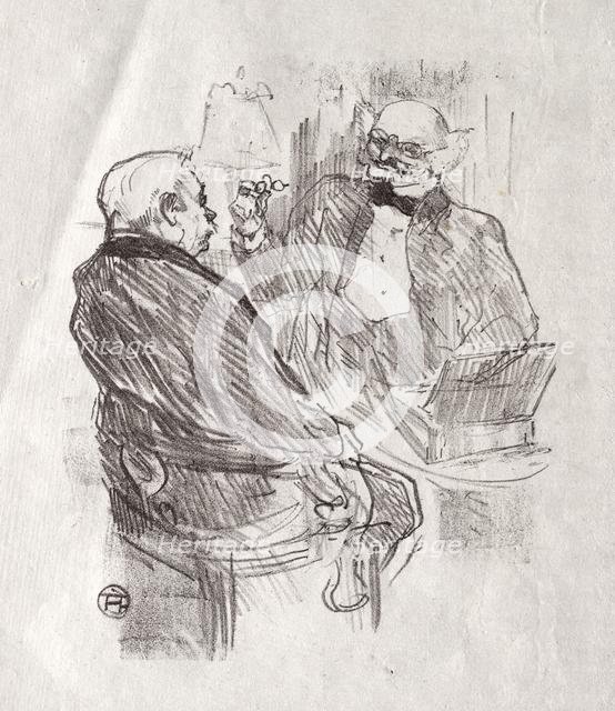 Au pied du Sinaï: Georges Clemenceau et LOculiste Mayer, 1898. Creator: Henri de Toulouse-Lautrec (French, 1864-1901).