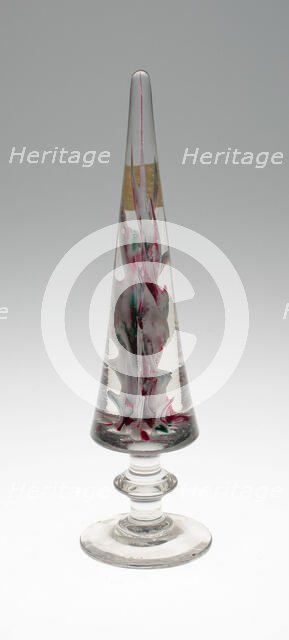 Two Mantelpiece Ornaments, Lunéville, 1845/70. Creator: Baccarat Glasshouse.