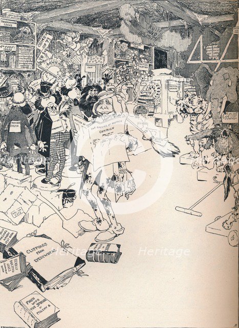 'The Property Room of a Clever Cartoonist', c1890. Artist: Frederick Richardson