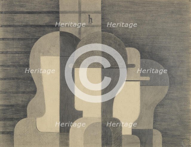 Group, 1931. Creator: Hoerle, Heinrich (1895-1936).