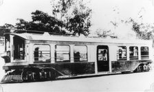 Electric tram, c1900s. Creator: Unknown.