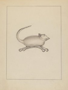 Glass Mouse, 1935/1942. Creator: Unknown.