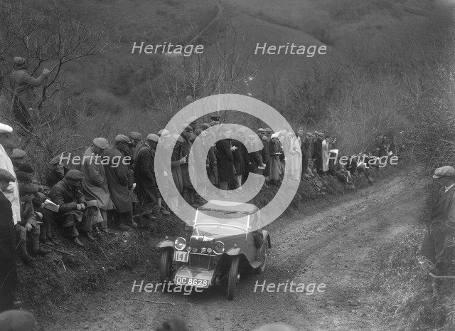 MG J2 of GN Mansell competing in the MCC Lands End Trial, 1935. Artist: Bill Brunell.