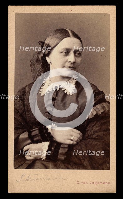 Portrait of Clara Schumann (1819-1896), 1866.