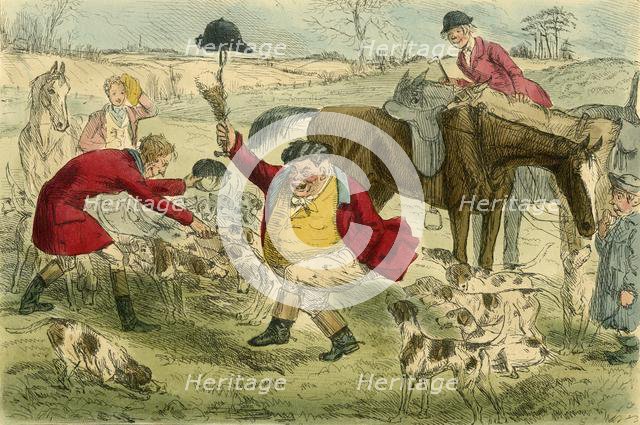 'The Kill, on The Cat & Custard Pot Day', c1854. Creator: John Leech.