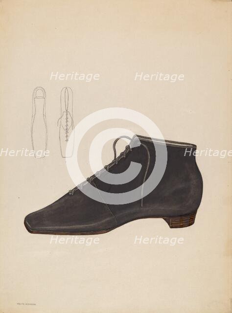 Woman's Shoe, c. 1936. Creator: Melita Hofmann.