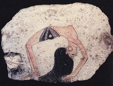 Ostracon with Dancing girl, ca 1200 BC. Artist: Ancient Egypt  