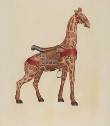 Carousel Giraffe, c. 1939. Creator: Henry Tomaszewski.