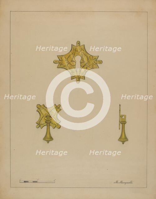 Drawer Pull, c. 1936. Creator: Matthew Mangiacotti.