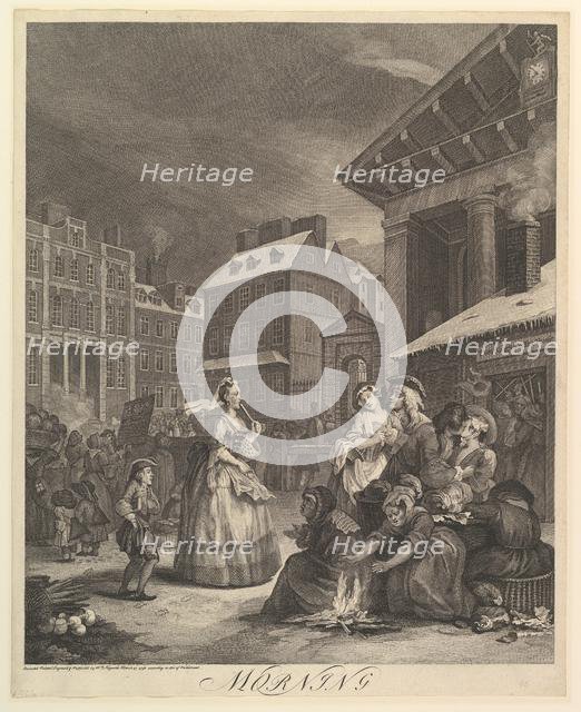 Morning: The Four Times of the Day, March 25, 1738. Creator: William Hogarth.