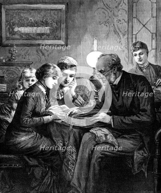 The End of the Year: Striking Twelve, 1881. Creator: R&E Taylor.