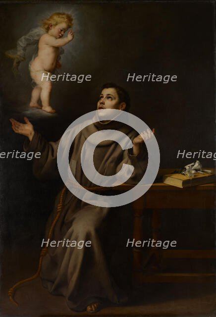 The Vision of St Anthony of Padua, 1652. Creator: Bartolomé Esteban Murillo.