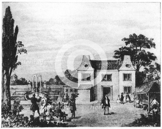 Spring gardens, site of Lowndes Square, London, c late 18th century (1907). Artist: Unknown