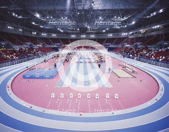 National Indoor Arena, King Edwards Road, Birmingham, 02/11/1992. Creator: John Laing plc.