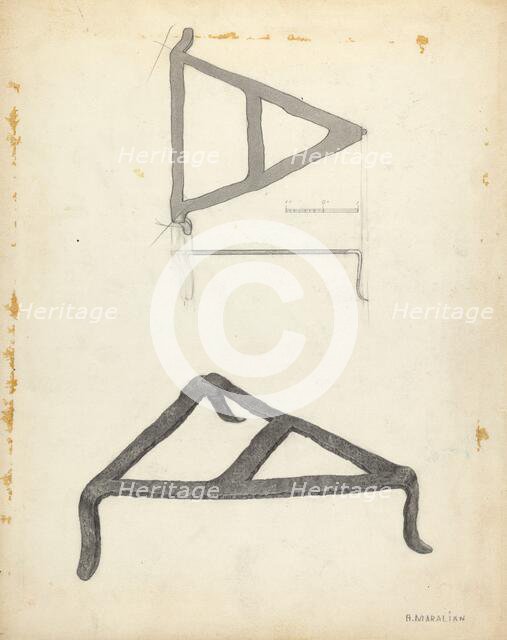 Trivet, c. 1938. Creator: Arsen Maralian.