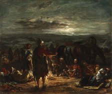 An Arab Camp at Night, 1863. Creator: Delacroix, Eugène (1798-1863).
