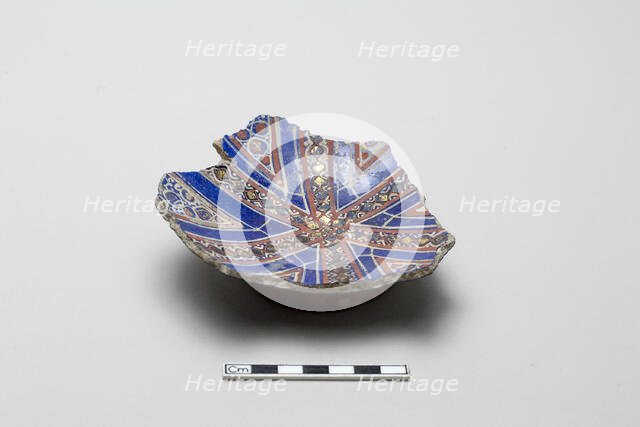 Fragment of a bowl, Saljuq period, late 14th century. Creator: Unknown.