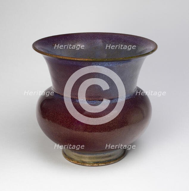 Trumpet-Mouthed Flowerpot, Ming dynasty (1368-1644), 15th century. Creator: Unknown.