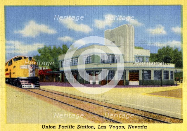 Union Pacific Station, Las Vegas, Nevada, 1941. Artist: Unknown