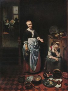 'The Idle Servant', 1655. Artist: Nicolaes Maes.