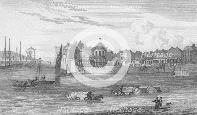 'The Back of Bathing Houses', 1820. Artist: John Shury.