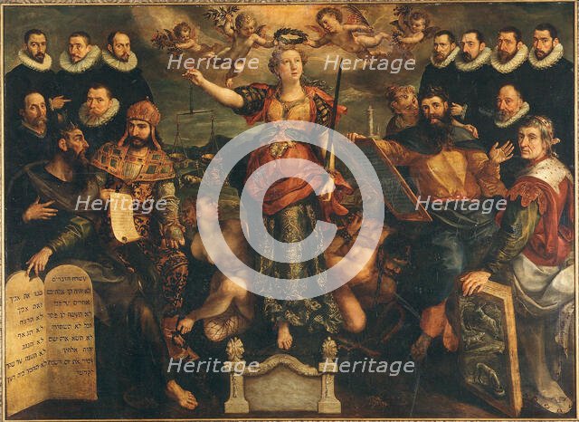 The Tribunal of the Brabant Mint in Antwerp, 1594. Creator: Vos, Maerten, de (1532-1603).