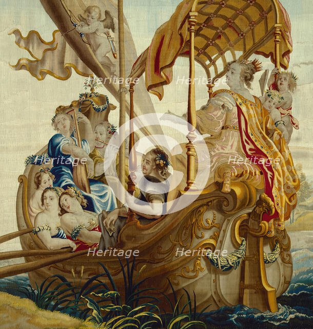Cleopatra Enjoys Herself at Sea from The Story of Cleopatra, Flanders, c. 1680. Creator: Willem van Leefdael.