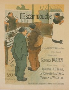 Affiche pour le journal illustré "l'Escarmouche"., c1896. Creator: Henri-Gabriel Ibels.