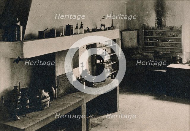 The laboratory of JB Boussingault in Liebfrauenberg abbey, Goersdorf, France, c1880s. Creator: Unknown.