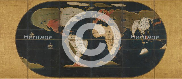 Map of the world, 16th century. Creator: Anonymous master.