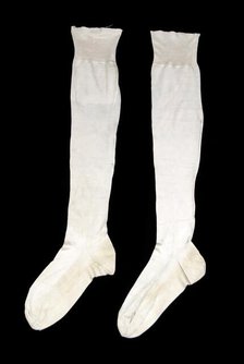 Wedding stockings, American, 1831. Creator: Unknown.