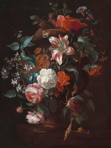 Flowers in a Vase, c. 1700. Creator: Philips van Couwenbergh.