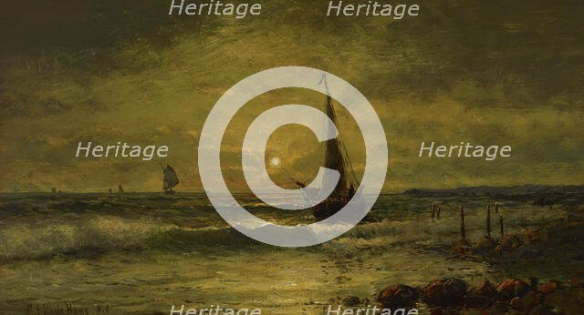 Coastal Scene, 19th century. Creator: Mauritz Frederik Hendrik De Haas.