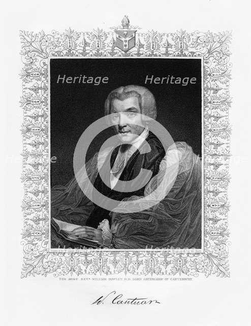 William Howley, Archbishop of Canterbury, 19th century.Artist: W Holl
