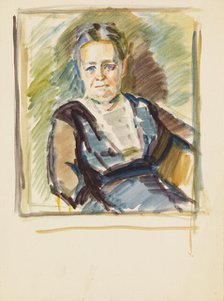 Portrait sketch, c1910s. Creator: Verner Thome.