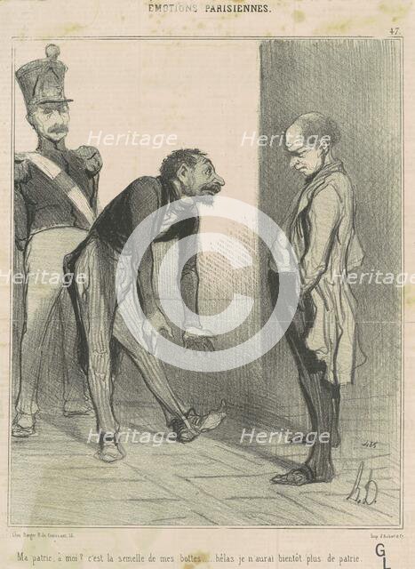 Ma patrie, a moi?..., 19th century. Creator: Honore Daumier.