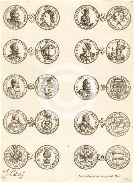 Coins [plate 8]. Creator: Jacques Callot.
