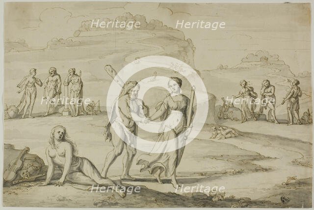 The Choice of Hercules, n.d. Creator: Unknown.