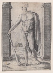 Young Hercules, ca. 1514-36. Creator: Agostino Veneziano.