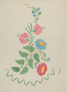 Floral Motifs, 1935/1942. Creator: Unknown.