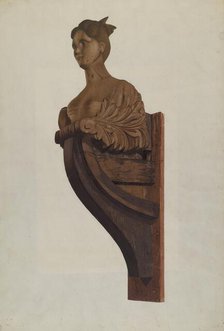 Figurehead, c. 1937. Creator: Joseph Goldberg.