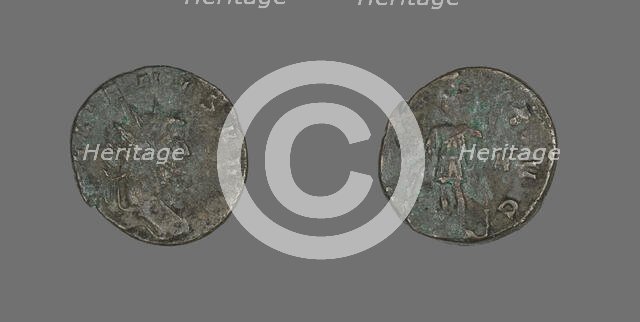 Antoninianus (Coin) Portraying Emperor Gallienus, 260-268. Creator: Unknown.
