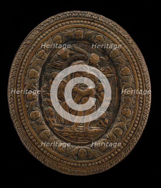 The Virgin and Child with Six Angels, 15th century. Creator: Unknown.