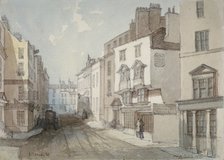 Coleman Street, City of London, 1851.                                                   Artist: Thomas Colman Dibdin